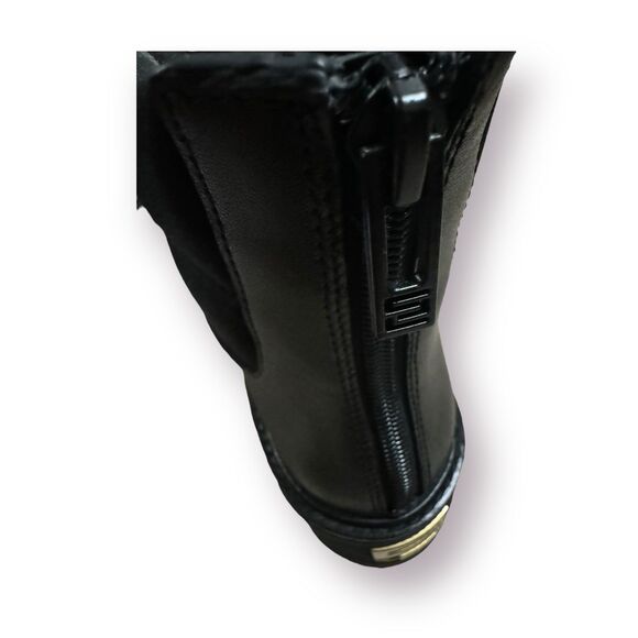 Stella Luna Gothcore Ankle Boot Whimsigoth Puff Paddy Womens Size 7‎ Black/Gold - Picture 9 of 10